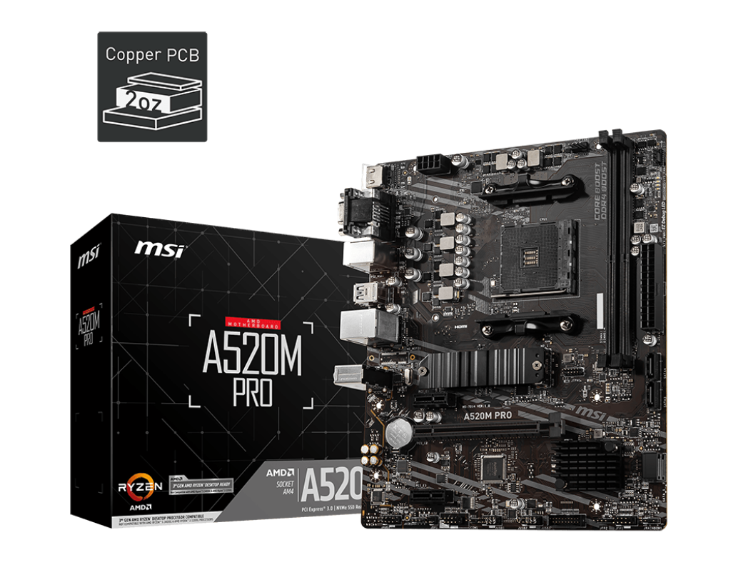 MSI A520M-A PRO Motherboard