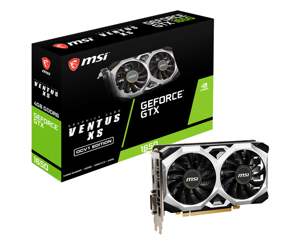 MSI GTX 1650 D6 VENTUS XS V1 Graphics Card