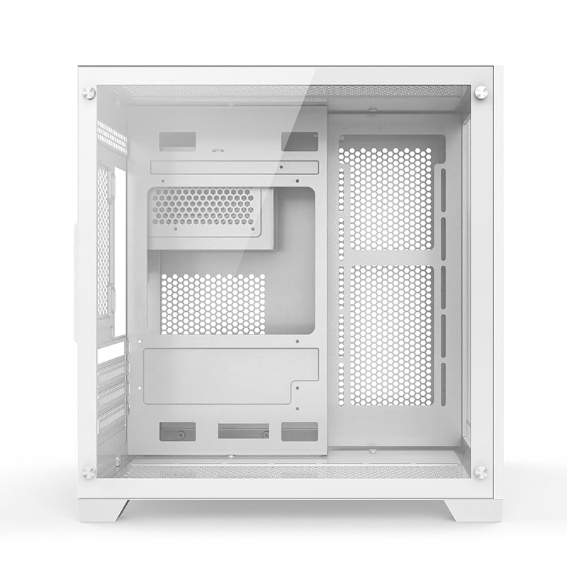 LC-X1 MATX Gaming PC Case (Black / White)