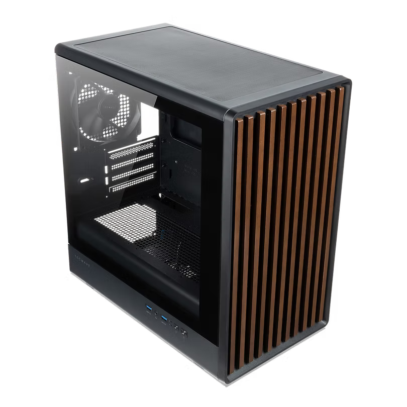 Tecware Timber M TG MATX PC Case (Black)