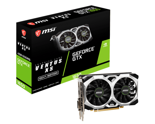 MSI GTX 1650 D6 VENTUS XS V1 Graphics Card