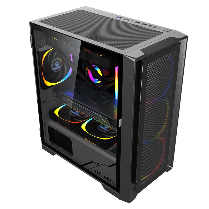 LC-900 MATX Gaming PC Case (Black / White)