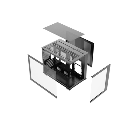darkFlash B275 PRO MATX PC Case (Black / White)