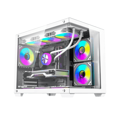 darkFlash B275 PRO MATX PC Case (Black / White)