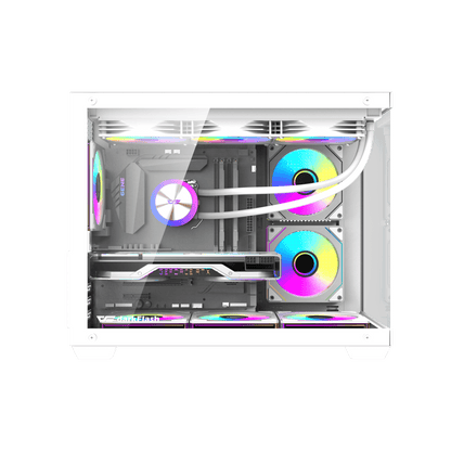 darkFlash B275 PRO MATX PC Case (Black / White)