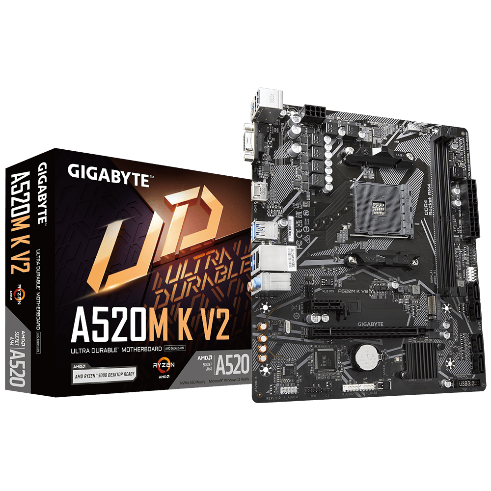 Gigabyte A520M K V2 AM4 Motherboard