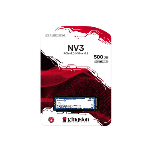 Kingston NV3 500GB NVMe PCIe 4.0 M.2 SSD