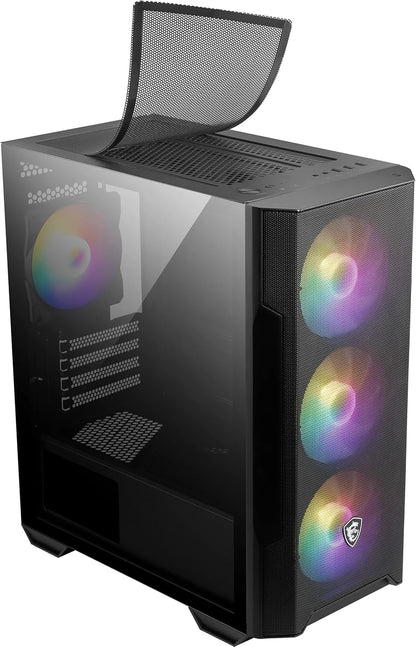 MSI MAG FORGE M100R MATX PC Case (Black)