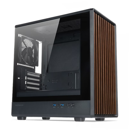 Tecware Timber M TG MATX PC Case (Black)